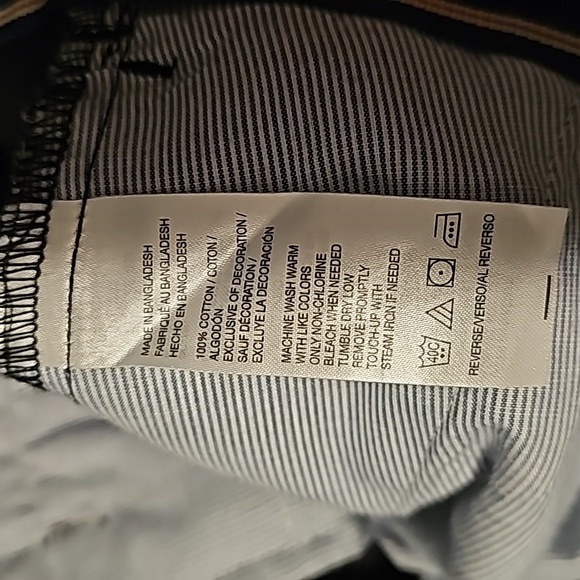 IZOD Wrinkle Resistant Heritage Chino Mens Double Pleated Navy Blue NWT 33Wx30L - Picture 11 of 13